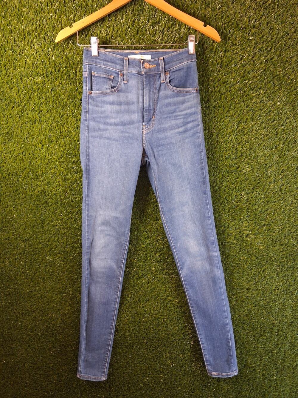Levi's Mile High Super Skinny Jeans Women’s 25x30 Dark Wash High Rise 22791-0184